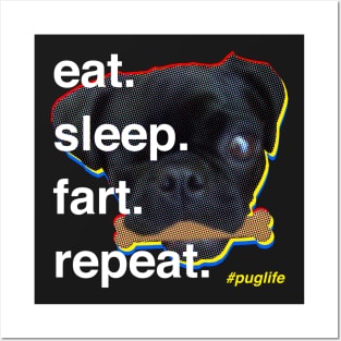 Mulder the One-Eyed Pug Posters and Art